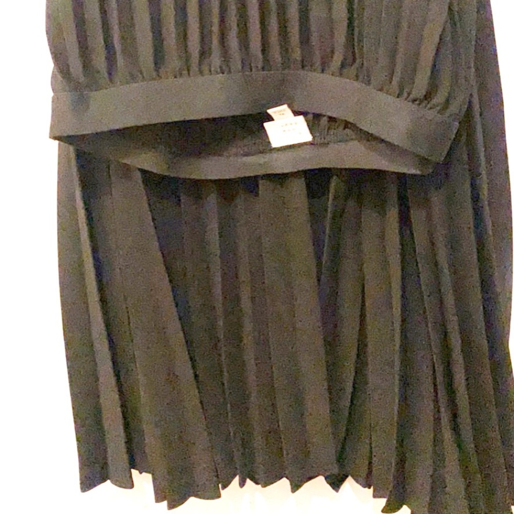 A New Day black polyester pleated skirt- XL